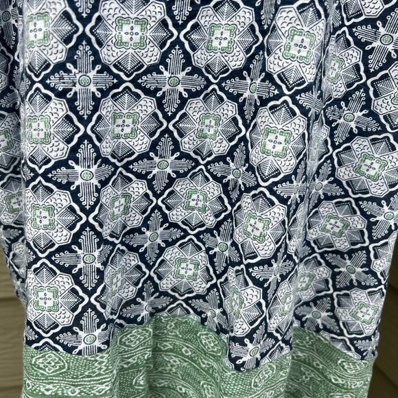 LUCKY BRAND women’s size 2X short sleeve V-neck tunic, green - Picture 6 of 8